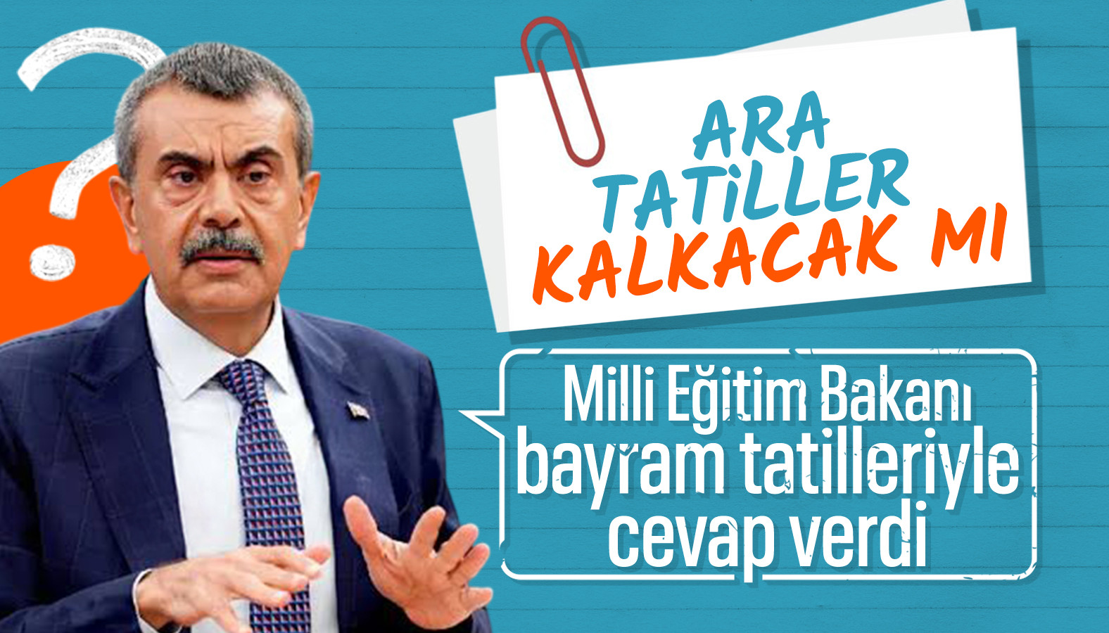 Yusuf Tekin'den 'ara tatil' açıklaması: Takvime göre değişebilir