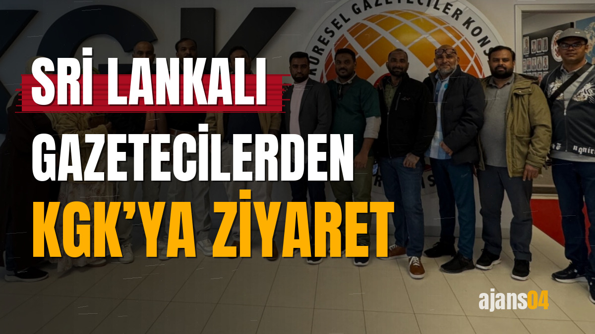 Sri Lankalı gazetecilerden KGK’ya ziyaret