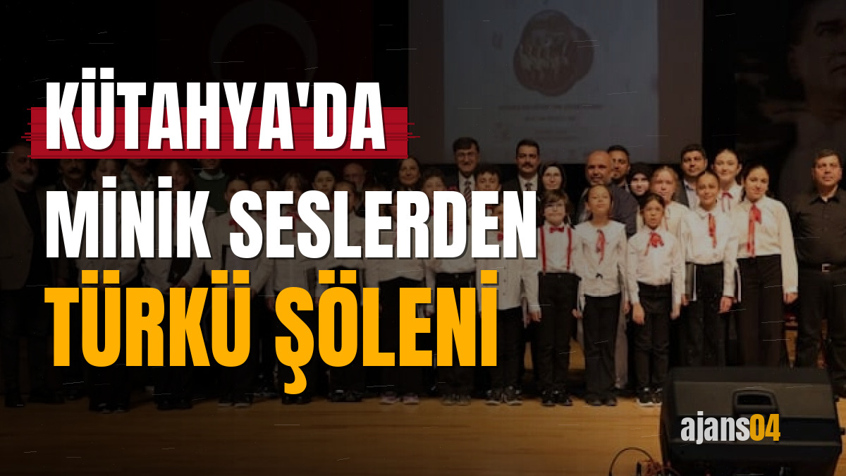 Kütahya'da minik seslerden türkü şöleni