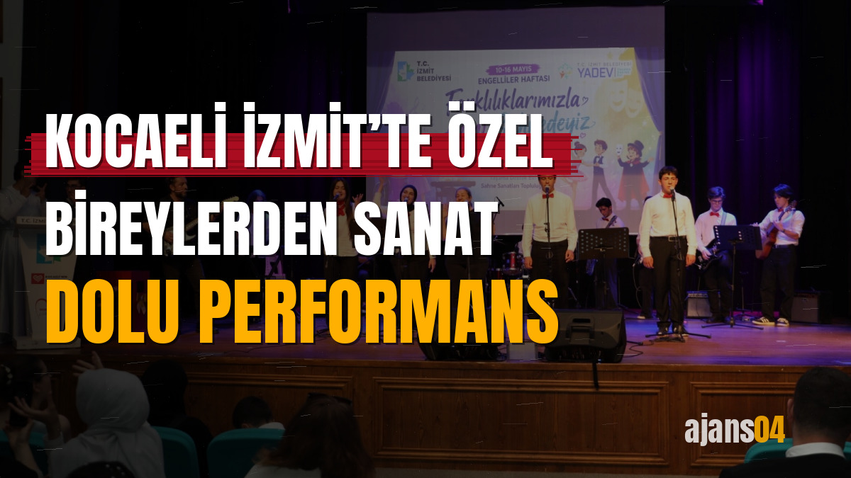 Kocaeli İzmit’te özel bireylerden sanat dolu performans