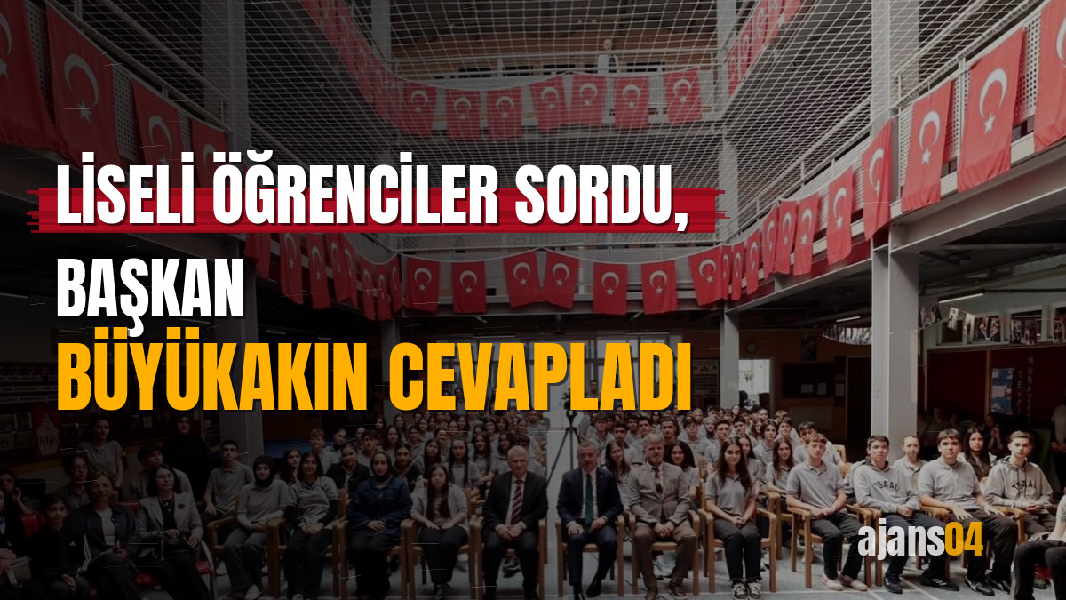 Liseli öğrenciler sordu, Başkan Büyükakın cevapladı
