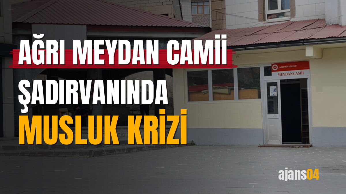Ağrı Meydan Camii şadırvanında musluk krizi
