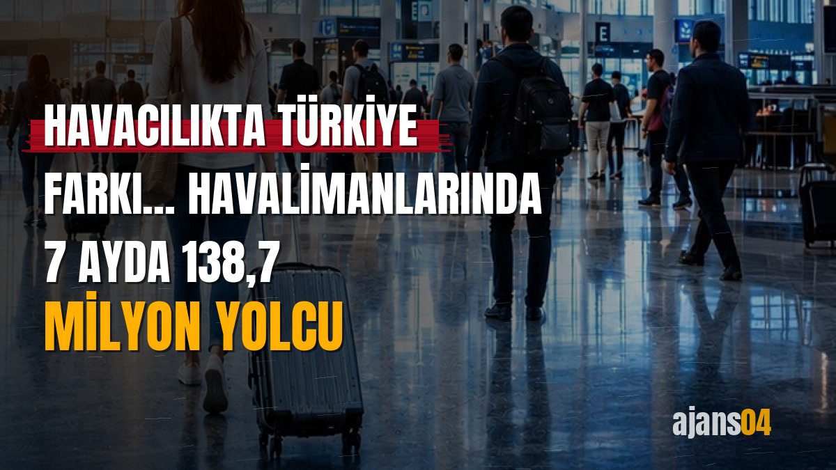 Havacılıkta Türkiye farkı... Havalimanlarında 7 ayda 138,7 milyon yolcu