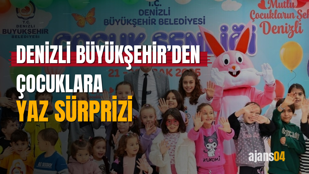 Denizli Büyükşehir’den çocuklara yaz sürprizi