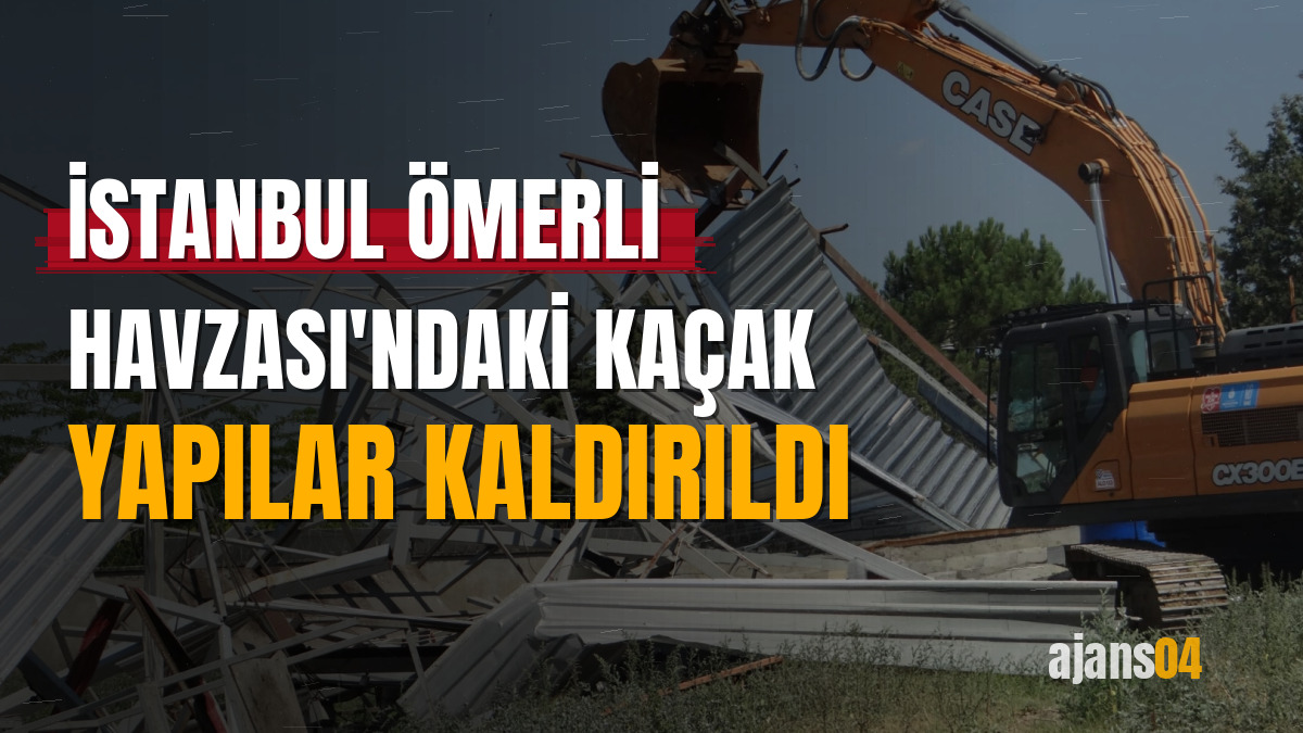 İstanbul Ömerli Havzası'ndaki kaçak yapılar kaldırıldı