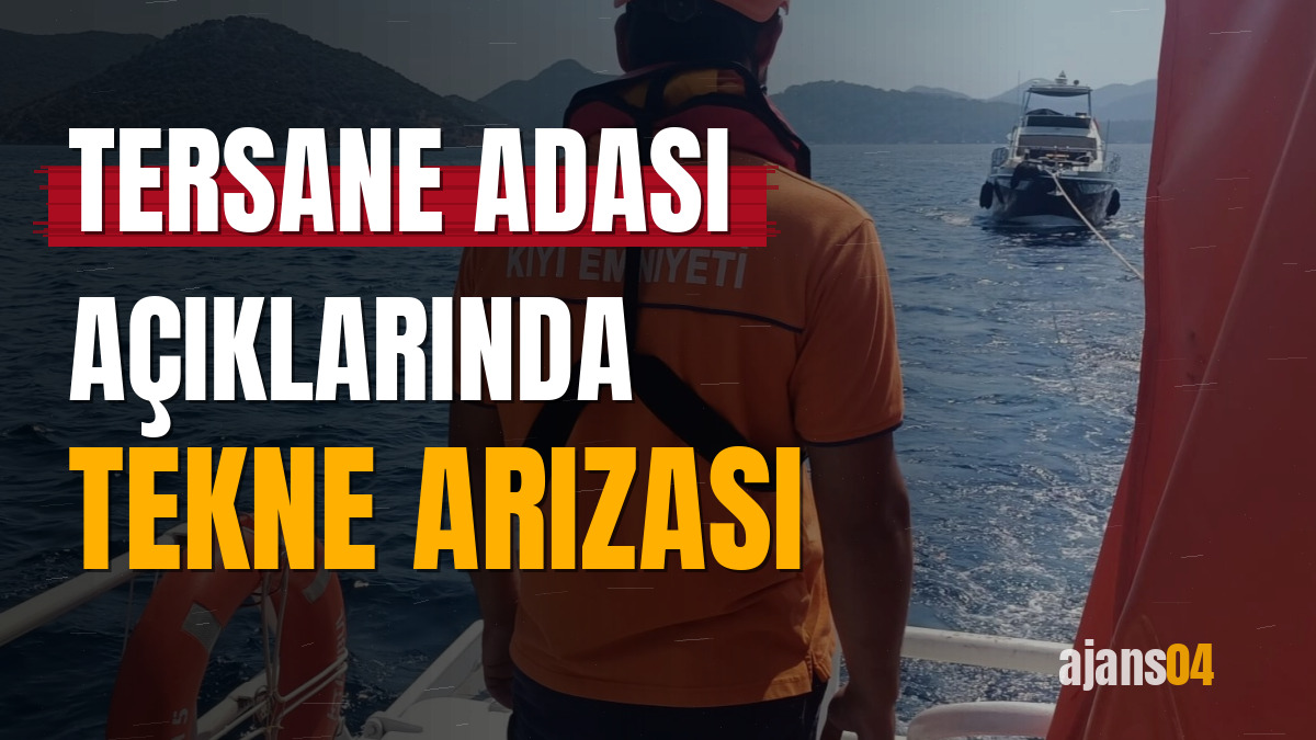 Tersane Adası açıklarında tekne arızası