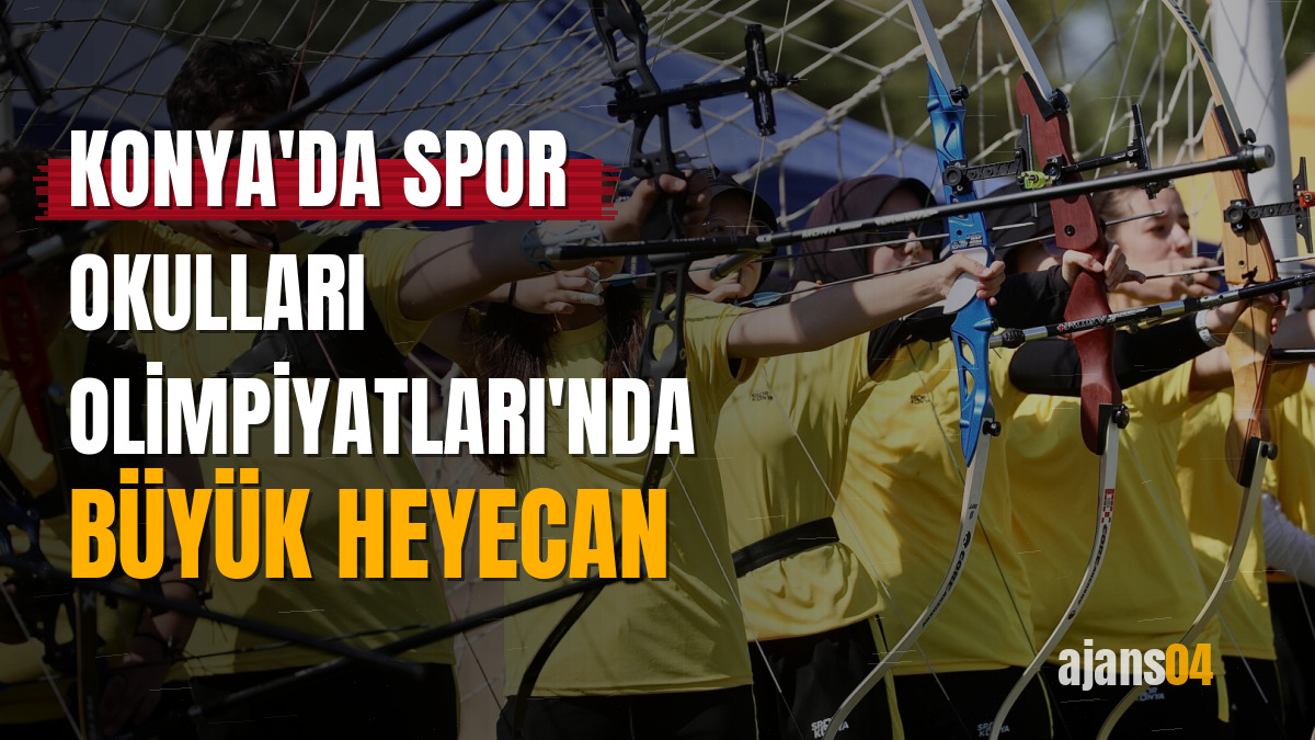 Konya'da Spor Okulları Olimpiyatları'nda büyük heyecan