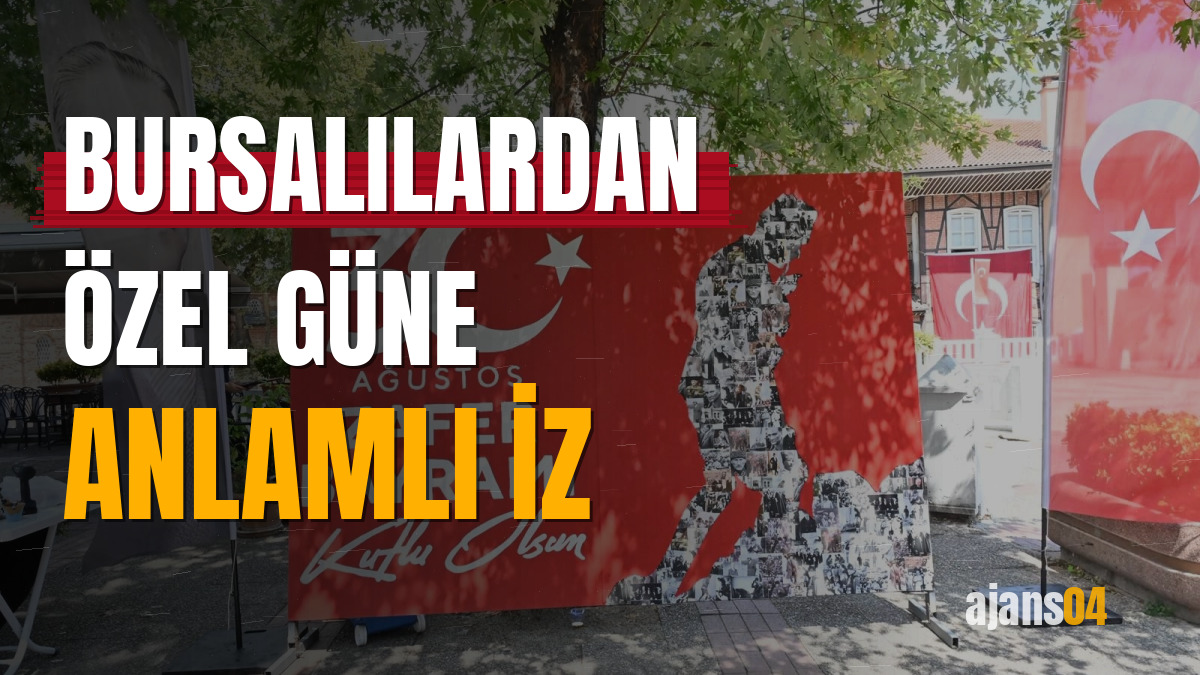 Bursalılardan özel güne anlamlı iz