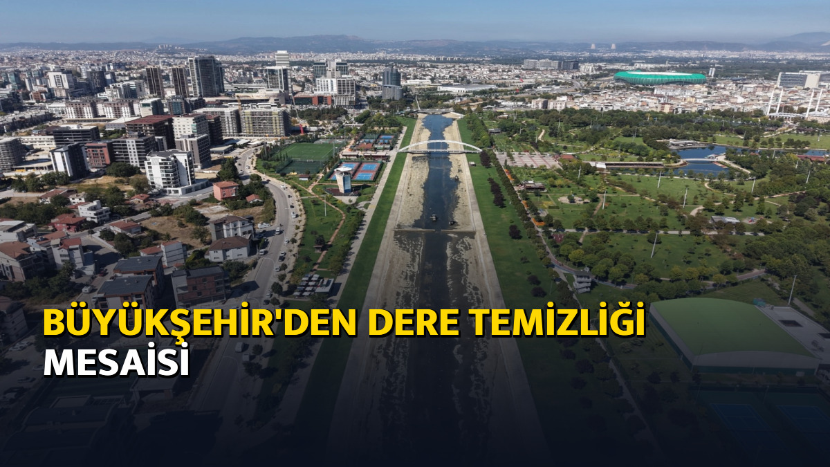 Büyükşehir'den dere temizliği mesaisi