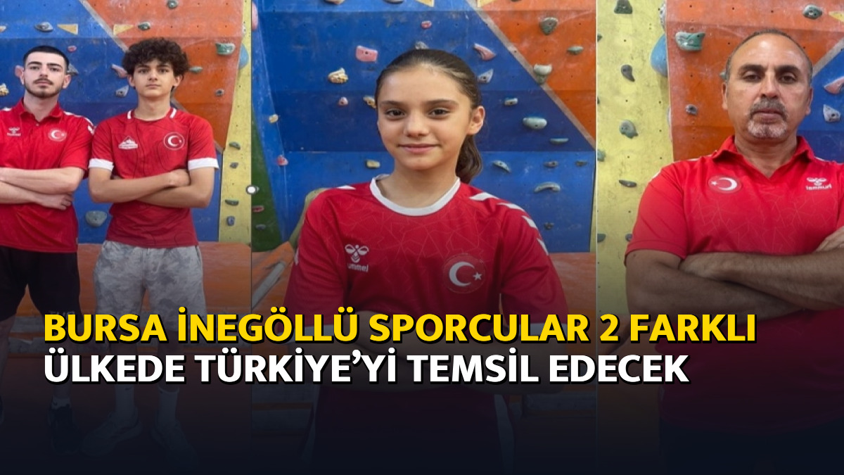 Bursa İnegöllü sporcular 2 farklı ülkede Türkiye’yi temsil edecek