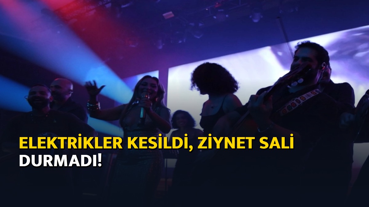 Elektrikler kesildi, Ziynet Sali durmadı!