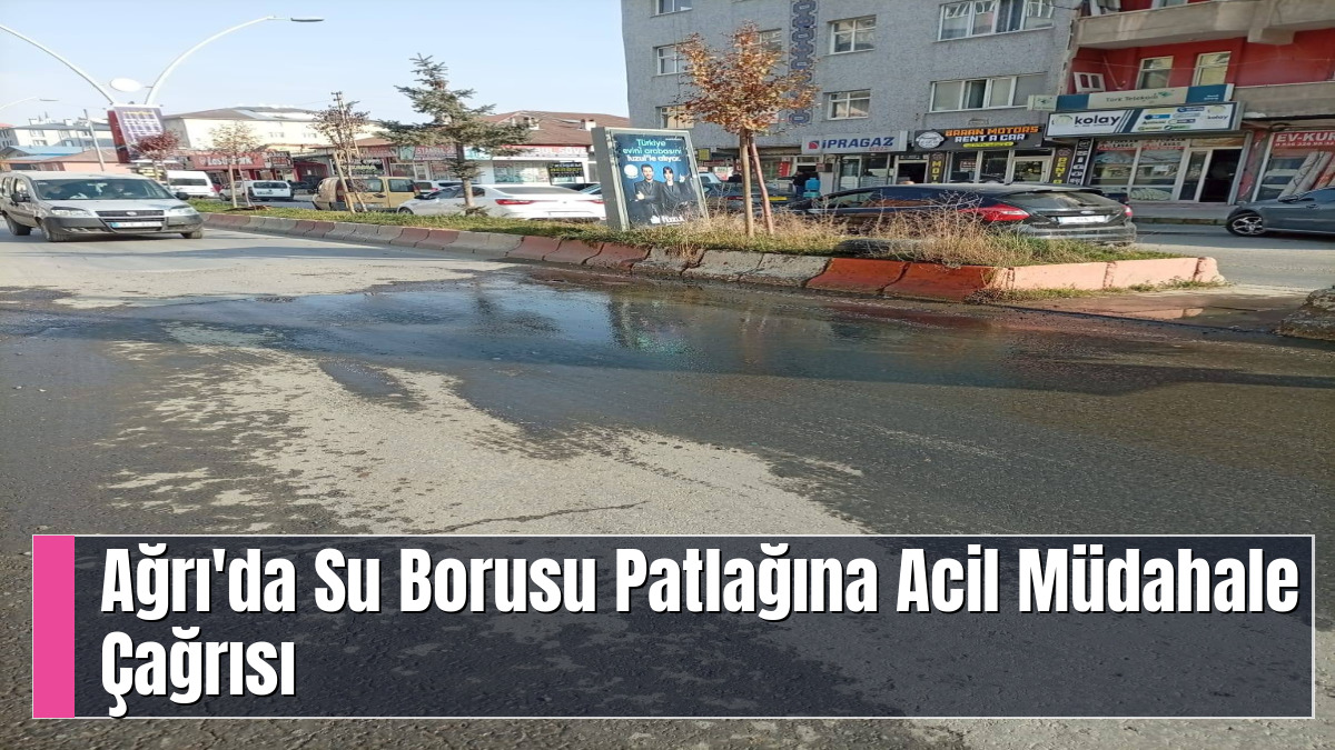 Ağrı'da Su Borusu Patlağına Acil Müdahale Çağrısı