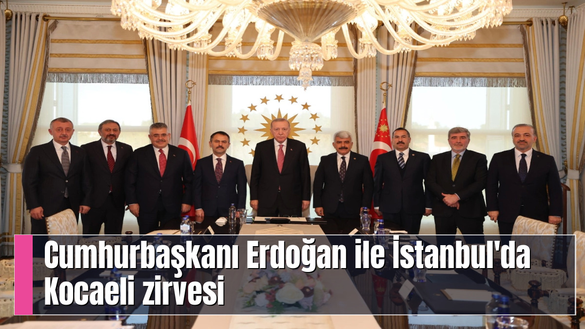 Cumhurbaşkanı Erdoğan ile İstanbul'da Kocaeli zirvesi
