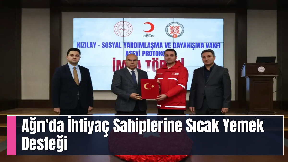 Ağrı'da İhtiyaç Sahiplerine Sıcak Yemek Desteği