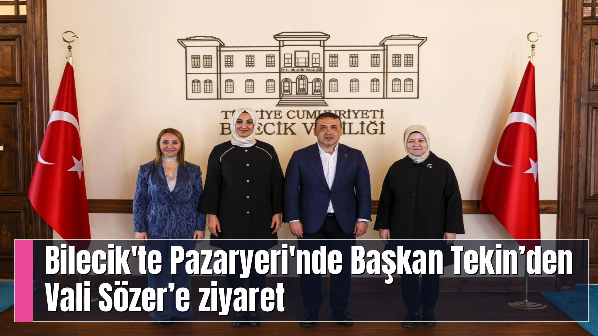 Bilecik'te Pazaryeri'nde Başkan Tekin’den Vali Sözer’e ziyaret