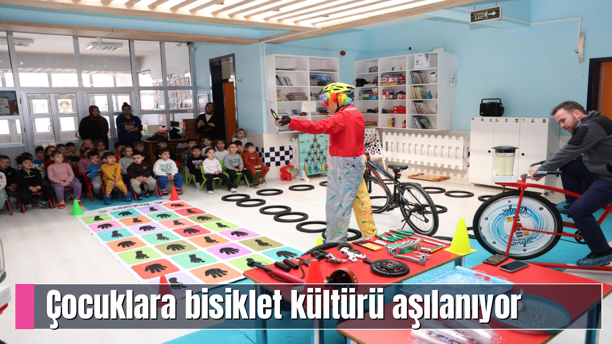 Çocuklara bisiklet kültürü aşılanıyor