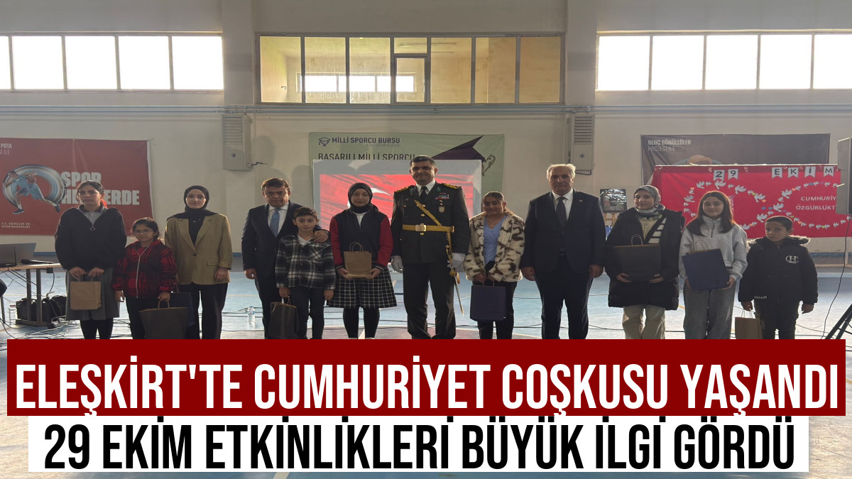 Eleşkirt'te 29 Ekim Coşkusu Yaşandı