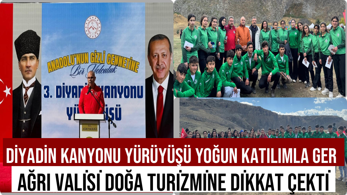 Geleneksel Diyadin Kanyonu Yürüyüşü Yoğun Katılımla Gerçekleşti