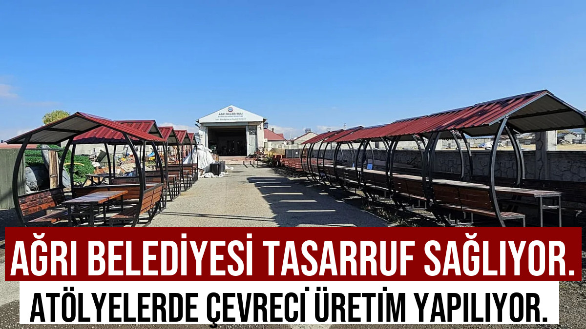 Ağrı'da Çevre Dostu Şehir Mobilyaları Üretimi