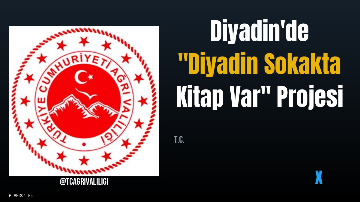 VİDEO: Diyadin'de "Diyadin Sokakta Kitap Var" Projesi