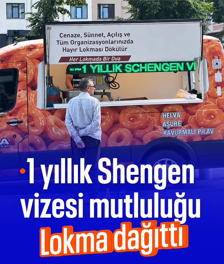 Sarıyer'de Gençten Schengen Vizesi Kutlaması: Lokma Dağıttı