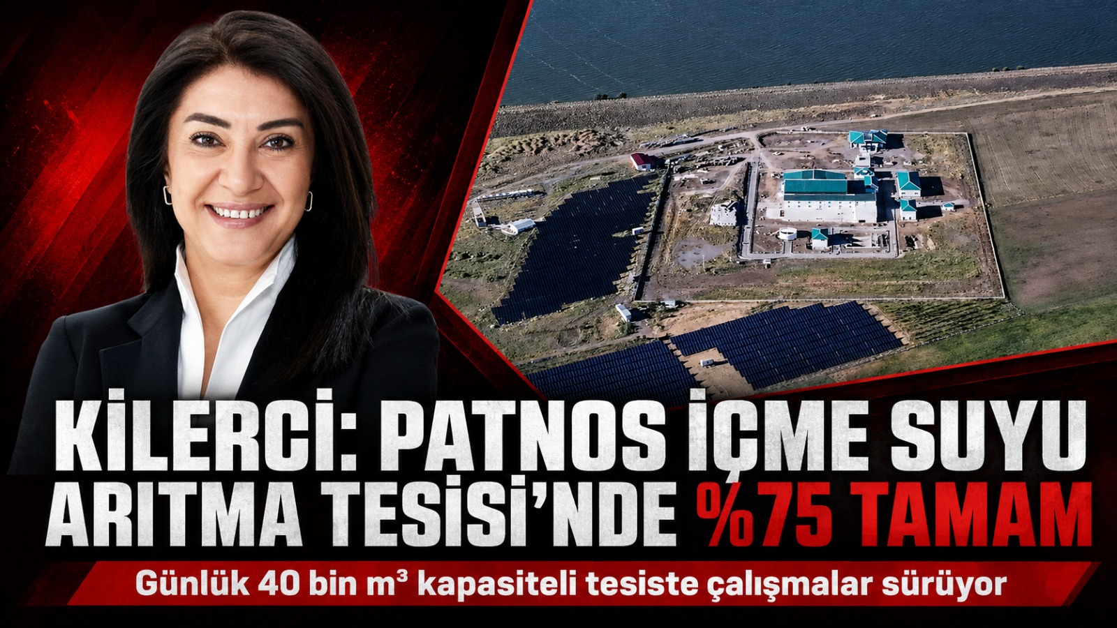 AK Parti Ağrı Milletvekili Ruken Kilerci: Patnos İçme Suyu Arıtma Tesisi’nde Yüzde 75’e Ulaşıldı