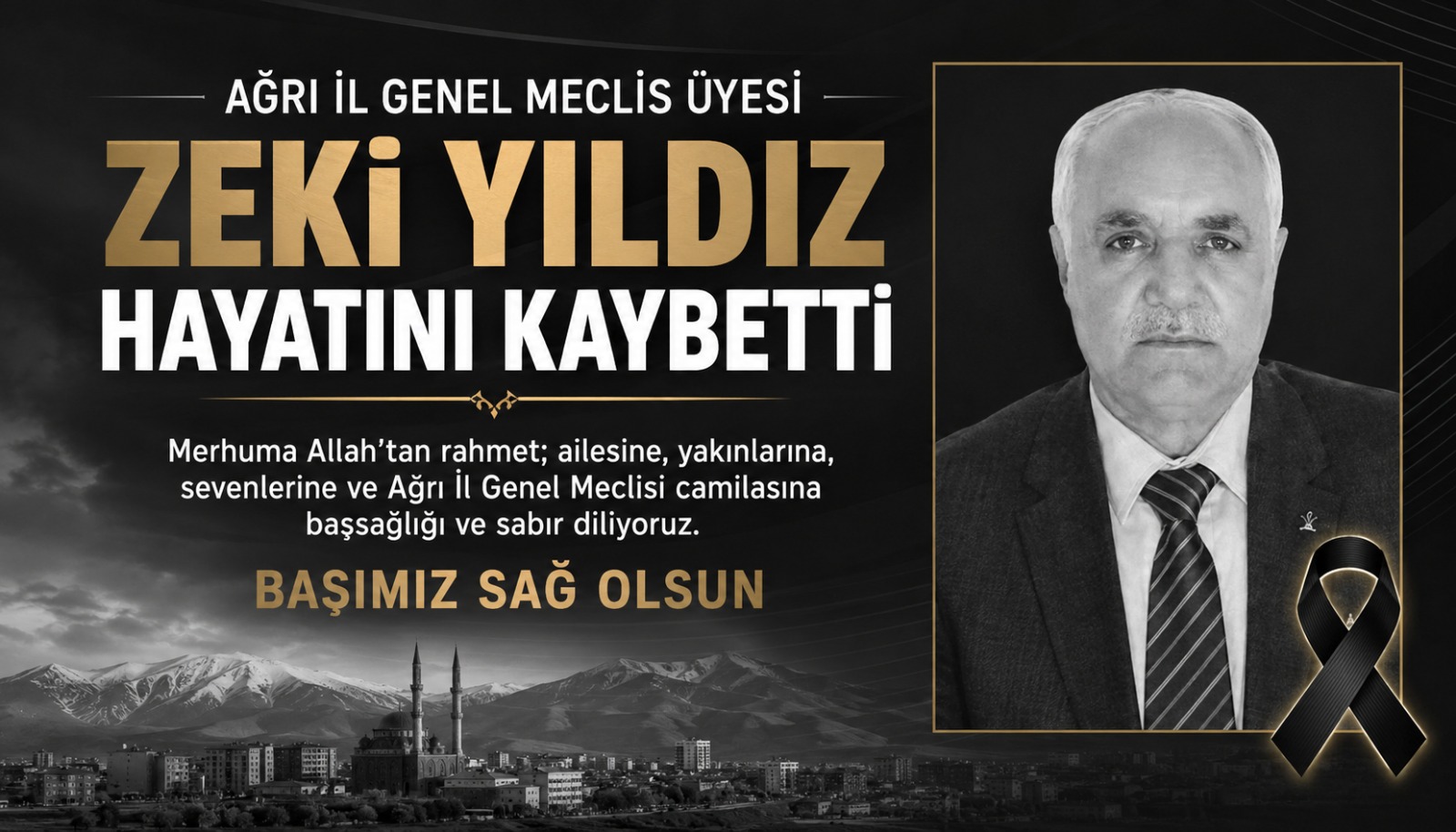 Ağrı İl Genel Meclis Üyesi Zeki Yıldız Hayatını Kaybetti