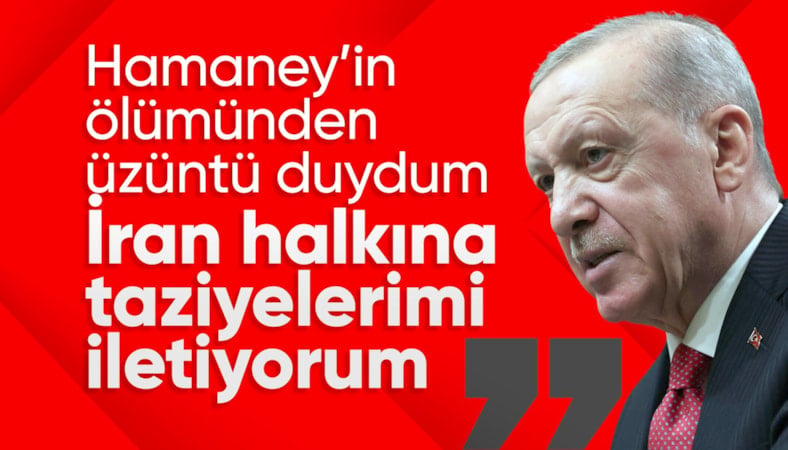 Cumhurbaşkanı Erdoğan'dan İran'a Ali Hamaney için taziye mesajı